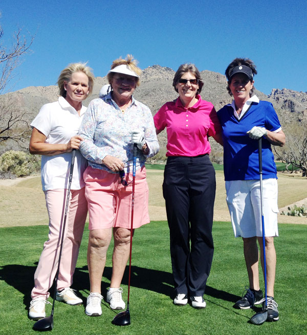 LPGA Legends Tina Tombs, JoAnne Carner, Barb, Rosie Jones 2013