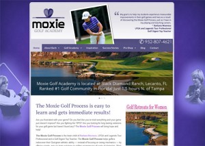 A New Innovative Moxie Golf Academy Website